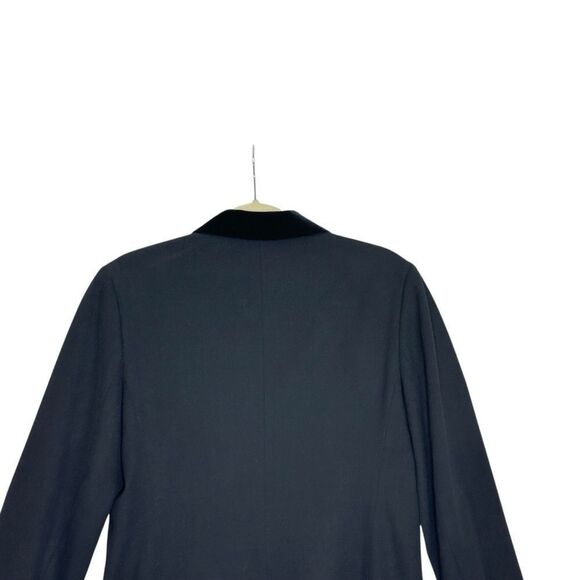 Ralph Lauren Vintage Wool Velvet Collar Long Equestrian Riding Jacket| Size 10P - Picture 9 of 12